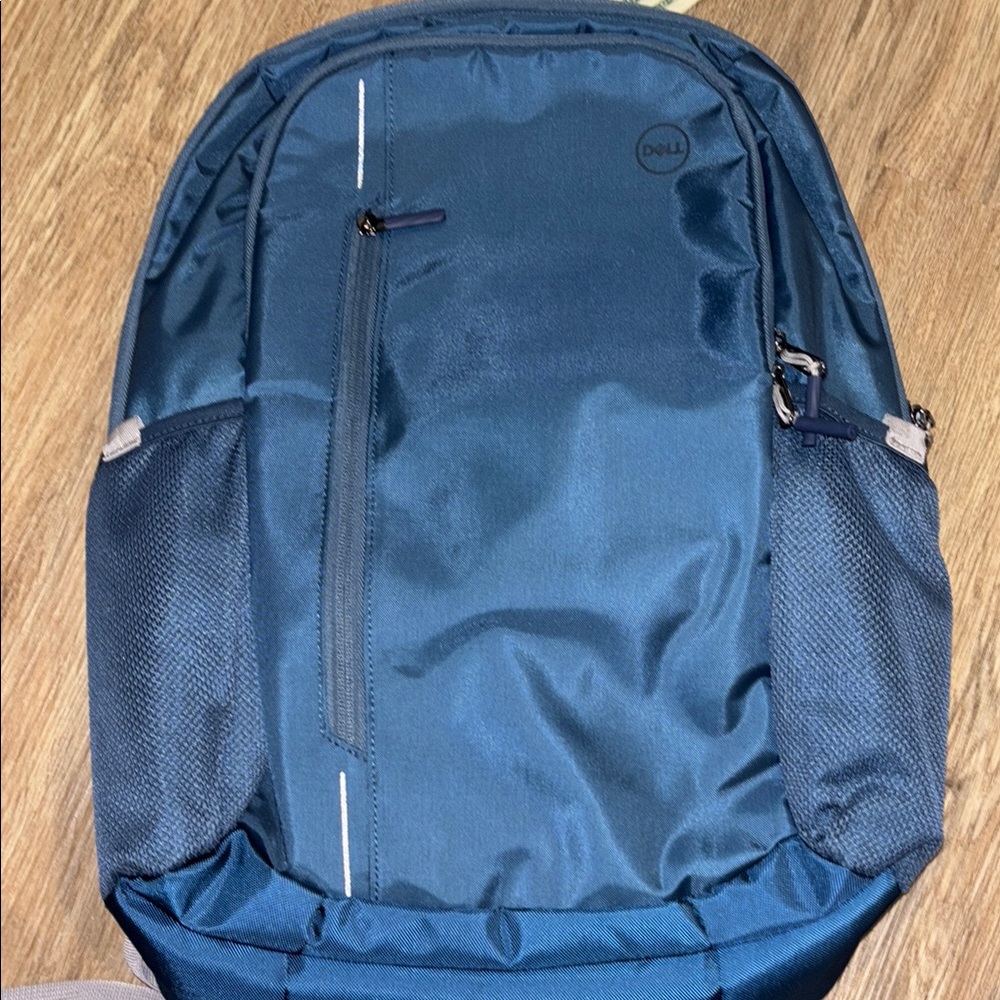 Dell Blue Backpack with Padded Straps and Durable Design